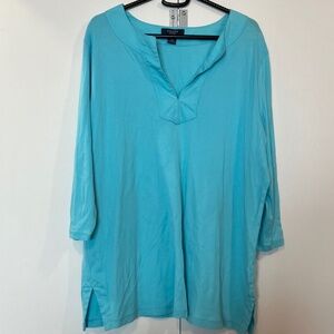 Chaps Women's Tunic Blouse Top